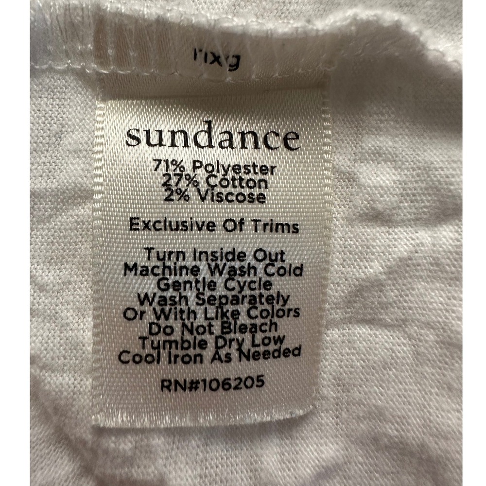 Sundance Romance Textured‎ Crochet Peasant Blouse Sz M 3/4 Sleeve Tunic Top Boho - Picture 5 of 8